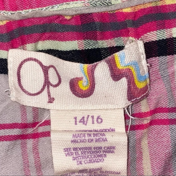 ✨OP•Plaid Button up Shirt•Size 14/16✨ - Picture 5 of 5